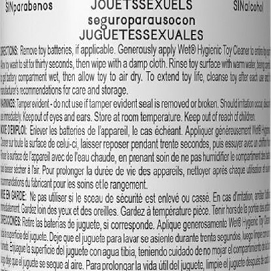 Спрей для очищення іграшок Wet Toy Cleaner, без спирту, діє за 30 секунд (118 мл) Спрей для очищення іграшок Wet Toy Cleaner, без спирту, діє за 30 секунд (118 мл)