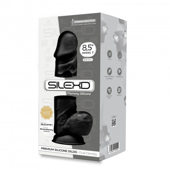 Фалоімітатор SilexD Norman Black (MODEL 4 size 8.5in), двошаровий, силікон + Silexpan, діаметр 5 см Фалоімітатор SilexD Norman Black (MODEL 4 size 8.5in), двошаровий, силікон + Silexpan, діаметр 5 см