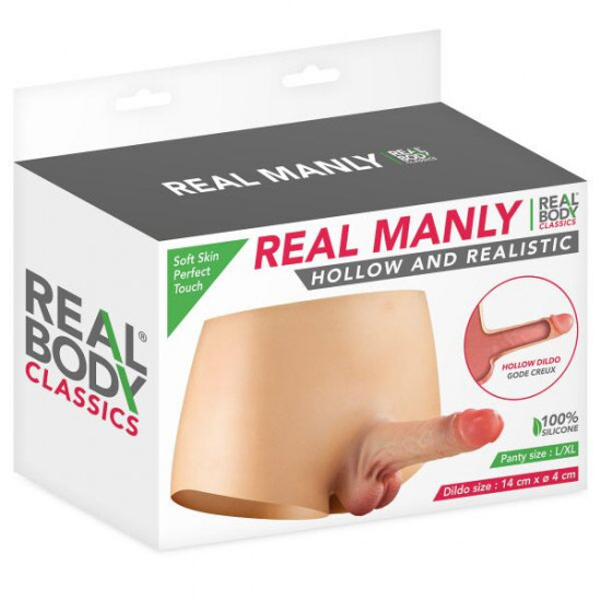 Страпон Real Body — Real Manly hollow and realistic L/XL Страпон Real Body — Real Manly hollow and realistic L/XL