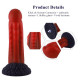 Силіконовий дилдо Hismith 8.35" Curved Silicone Dildo Red Monster Series Силіконовий дилдо Hismith 8.35" Curved Silicone Dildo Red Monster Series