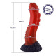 Силіконовий дилдо Hismith 8.35" Curved Silicone Dildo Red Monster Series Силіконовий дилдо Hismith 8.35" Curved Silicone Dildo Red Monster Series