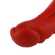 Силіконовий дилдо Hismith 8.35" Curved Silicone Dildo Red Monster Series Силіконовий дилдо Hismith 8.35" Curved Silicone Dildo Red Monster Series