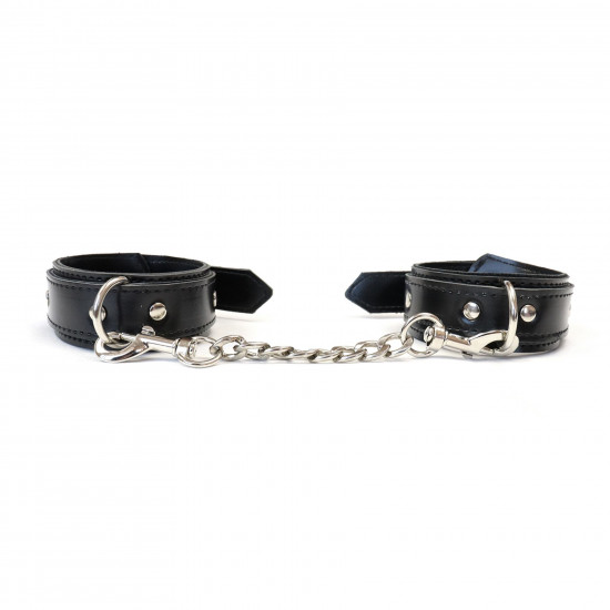 Наручники із екошкіри Art of Sex - Handcuffs Emoji, колір чорний Наручники із екошкіри Art of Sex - Handcuffs Emoji, колір чорний