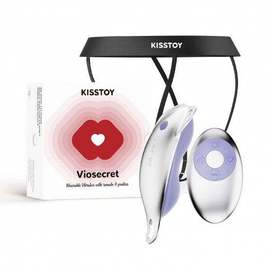 Вібратор у трусики KISSTOY Viosecret, пояс для фіксації та пульт ДК у комплекті Вібратор у трусики KISSTOY Viosecret, пояс для фіксації та пульт ДК у комплекті