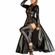 Сукня-плащ з мокрим ефектом Noir Handmade F128C Powerwetlook gown coat, XL Сукня-плащ з мокрим ефектом Noir Handmade F128C Powerwetlook gown coat, XL