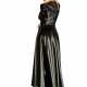Сукня-плащ з мокрим ефектом Noir Handmade F128C Powerwetlook gown coat, XL Сукня-плащ з мокрим ефектом Noir Handmade F128C Powerwetlook gown coat, XL