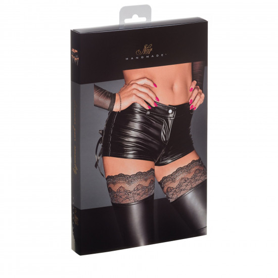 Шортики з мокрим ефектом Noir Handmade F138 Powerwetlook shorts, L Шортики з мокрим ефектом Noir Handmade F138 Powerwetlook shorts, L