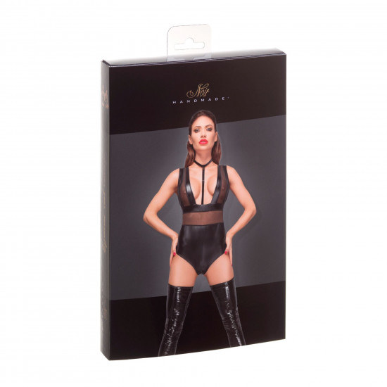 Боді Noir Handmade F183 Powerwetlook body - XL Боді Noir Handmade F183 Powerwetlook body - XL