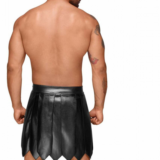 Чоловіча спідниця гладіатора Noir Handmade H053 Eco leather men's gladiator skirt - M Чоловіча спідниця гладіатора Noir Handmade H053 Eco leather men's gladiator skirt - M
