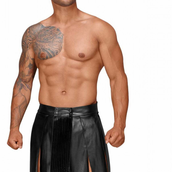 Чоловіча спідниця гладіатора Noir Handmade H053 Eco leather men's gladiator skirt - M Чоловіча спідниця гладіатора Noir Handmade H053 Eco leather men's gladiator skirt - M