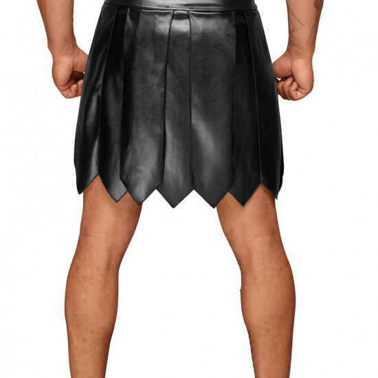 Чоловіча спідниця гладіатора Noir Handmade H053 Eco leather men's gladiator skirt - XL Чоловіча спідниця гладіатора Noir Handmade H053 Eco leather men's gladiator skirt - XL