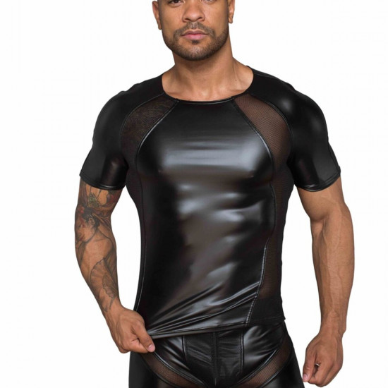 Футболка Noir Handmade H056 Men's T-shirt made of powerwetlook - M Футболка Noir Handmade H056 Men's T-shirt made of powerwetlook - M