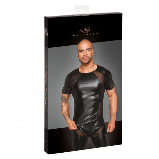 Футболка Noir Handmade H056 Men's T-shirt made of powerwetlook - 3XL Футболка Noir Handmade H056 Men's T-shirt made of powerwetlook - 3XL