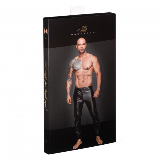 Чоловічі трегінси Noir Handmade H063 Powerwetlook treggings - L Чоловічі трегінси Noir Handmade H063 Powerwetlook treggings - L