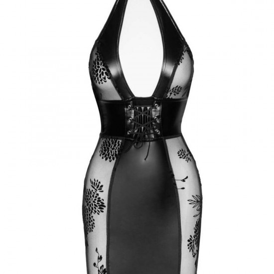 Сукня Noir Handmade F238 Short tulle dress with powerwetlook inserts - M Сукня Noir Handmade F238 Short tulle dress with powerwetlook inserts - M