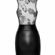 (SALE) Сукня Noir Handmade F241 Short dress with powerwetlook skirt and tulle top - L (SALE) Сукня Noir Handmade F241 Short dress with powerwetlook skirt and tulle top - L