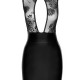 (SALE) Сукня Noir Handmade F241 Short dress with powerwetlook skirt and tulle top - L (SALE) Сукня Noir Handmade F241 Short dress with powerwetlook skirt and tulle top - L
