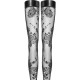 (SALE) Панчохи Noir Handmade F243 Tulle stockings with patterned flock embroidery - L (SALE) Панчохи Noir Handmade F243 Tulle stockings with patterned flock embroidery - L