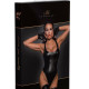Боді Noir Handmade F244 Powerwetlook body with high cut bottom hem - S Боді Noir Handmade F244 Powerwetlook body with high cut bottom hem - S