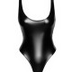 Боді Noir Handmade F244 Powerwetlook body with high cut bottom hem - L Боді Noir Handmade F244 Powerwetlook body with high cut bottom hem - L