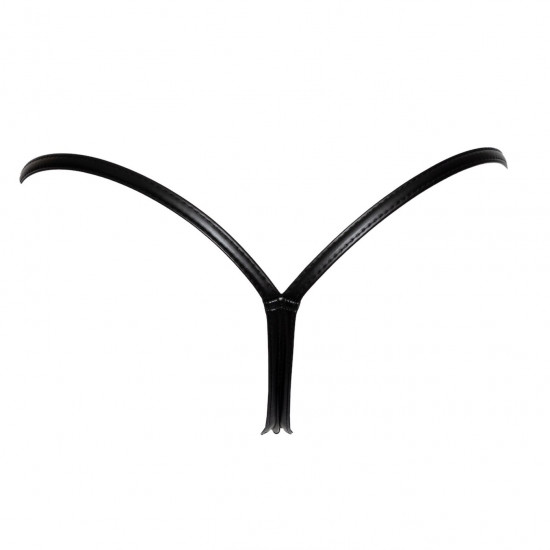 Трусики Noir Handmade P008 Powerwetlook panty with gold clasp - M Трусики Noir Handmade P008 Powerwetlook panty with gold clasp - M