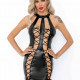 Сукня Noir Handmade F291 Powerwetlook dress with double lace-up front - S Сукня Noir Handmade F291 Powerwetlook dress with double lace-up front - S