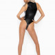 (SALE) Боді Noir Handmade F294 Powerwetlook bodysuit with front zipper - M (SALE) Боді Noir Handmade F294 Powerwetlook bodysuit with front zipper - M
