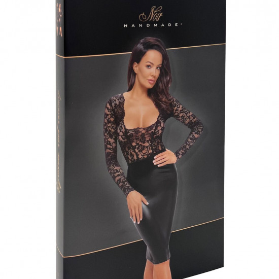 Сукня Noir Handmade F295 Euphoria lace and wetlook midi dress - M Сукня Noir Handmade F295 Euphoria lace and wetlook midi dress - M