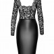 Сукня Noir Handmade F295 Euphoria lace and wetlook midi dress - XL Сукня Noir Handmade F295 Euphoria lace and wetlook midi dress - XL