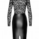 Сукня Noir Handmade F295 Euphoria lace and wetlook midi dress - 3XL Сукня Noir Handmade F295 Euphoria lace and wetlook midi dress - 3XL