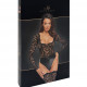 Боді Noir Handmade F296 Psyche bodysuit of lace and wetlook - L Боді Noir Handmade F296 Psyche bodysuit of lace and wetlook - L