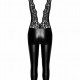 Комбінезон Noir Handmade F298 Libido Deep-V catsuit with collar and pearl chain - XL Комбінезон Noir Handmade F298 Libido Deep-V catsuit with collar and pearl chain - XL