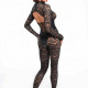 Комбінезон Noir Handmade F299 Enigma lace catsuit with underbust bodice - S Комбінезон Noir Handmade F299 Enigma lace catsuit with underbust bodice - S