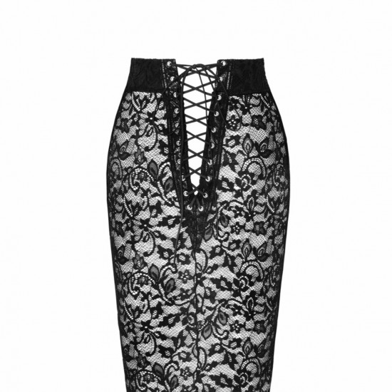 Спідниця Noir Handmade F302 Ambivalence lace up midi skirt - 3XL Спідниця Noir Handmade F302 Ambivalence lace up midi skirt - 3XL