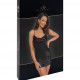 Сукня Noir Handmade F307 Mirage wetlook mini dress with jewelry rhinestone chain - XXL Сукня Noir Handmade F307 Mirage wetlook mini dress with jewelry rhinestone chain - XXL