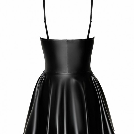 Сукня Noir Handmade F308 Dreamer wetlook corset mini dress with front zipper - 3XL Сукня Noir Handmade F308 Dreamer wetlook corset mini dress with front zipper - 3XL