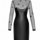 Сукня Noir Handmade F310 Sublime wetlook and flocked mesh midi dress - S Сукня Noir Handmade F310 Sublime wetlook and flocked mesh midi dress - S