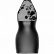 Сукня Noir Handmade F311 Eros mini halter dress of flocked mesh and wetlook - XL Сукня Noir Handmade F311 Eros mini halter dress of flocked mesh and wetlook - XL