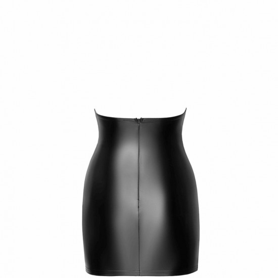 Сукня Noir Handmade F311 Eros mini halter dress of flocked mesh and wetlook - XXL Сукня Noir Handmade F311 Eros mini halter dress of flocked mesh and wetlook - XXL