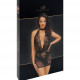 Сукня Noir Handmade F313 Mythos mini flocked mesh dress with jewelry rhinestone chain - L Сукня Noir Handmade F313 Mythos mini flocked mesh dress with jewelry rhinestone chain - L