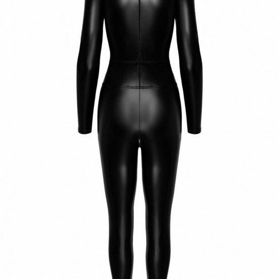 Комбінезон Noir Handmade F319 Caged wetlook catsuit with zippers and ring - 3XL Комбінезон Noir Handmade F319 Caged wetlook catsuit with zippers and ring - 3XL