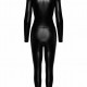 Комбінезон Noir Handmade F319 Caged wetlook catsuit with zippers and ring - 3XL Комбінезон Noir Handmade F319 Caged wetlook catsuit with zippers and ring - 3XL
