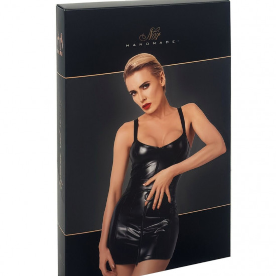 Сукня Noir Handmade F320 Starlet wetlook minidress with ring belt - S Сукня Noir Handmade F320 Starlet wetlook minidress with ring belt - S