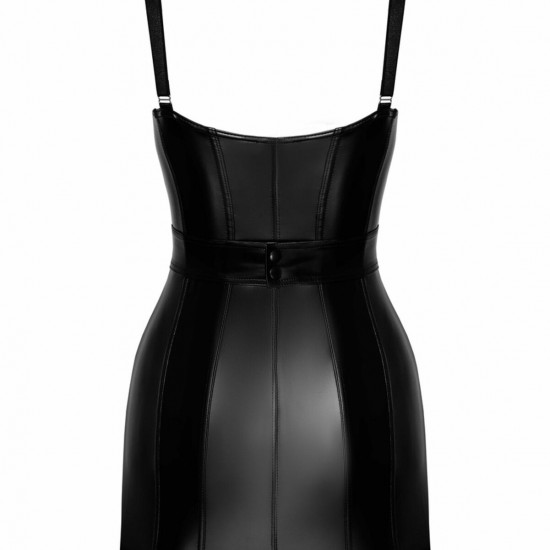 Сукня Noir Handmade F320 Starlet wetlook minidress with ring belt - S Сукня Noir Handmade F320 Starlet wetlook minidress with ring belt - S