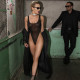 Боді Noir Handmade F322 Paparazzi elastic mesh body - S Боді Noir Handmade F322 Paparazzi elastic mesh body - S