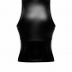 Топ Noir Handmade F324 Glam wetlook top with vinyl corset - S Топ Noir Handmade F324 Glam wetlook top with vinyl corset - S