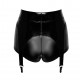Шортики Noir Handmade F325 Glam suspender wetlook and vinyl shorts - L Шортики Noir Handmade F325 Glam suspender wetlook and vinyl shorts - L