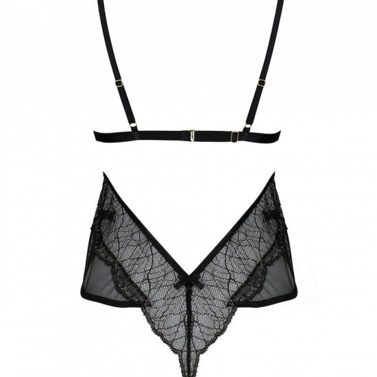 Боді Passion AMBERLY BODY black, L/XL, відкрита спина, низ стрінги Боді Passion AMBERLY BODY black, L/XL, відкрита спина, низ стрінги
