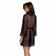 Пеньюар Passion AMBERLY PEIGNOIR black, XXL/XXXL, пояс у комплекті Пеньюар Passion AMBERLY PEIGNOIR black, XXL/XXXL, пояс у комплекті
