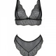 Комплект Passion AMBERLY SET black, S/M, бралет і трусики бразиліана Комплект Passion AMBERLY SET black, S/M, бралет і трусики бразиліана